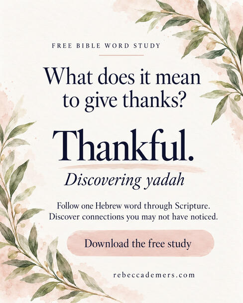 Thankful. Discovering yadah Image highlighting the Bible study
