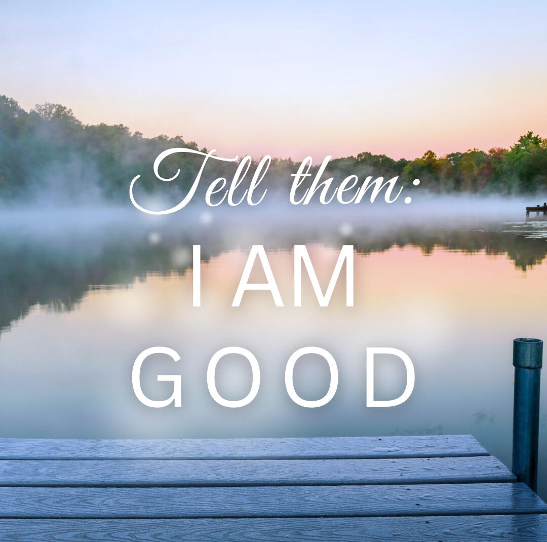 Tell them I am good Image of a girl hiking in the woods indicative of this journey of living loved